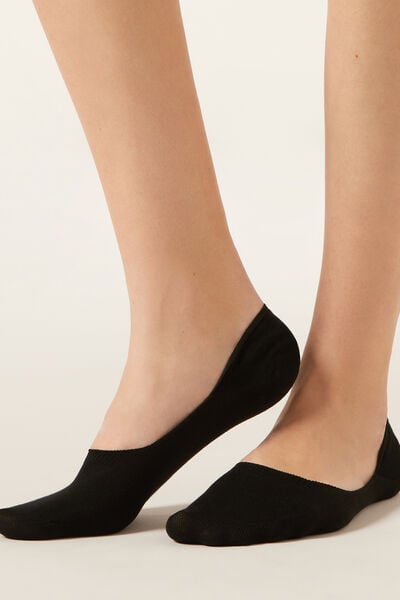 Calzedonia Calcetines Invisibles Unisex Mujer Negro Tamaño 37-39