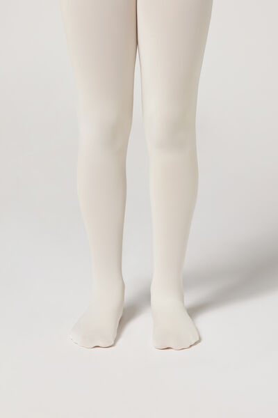 Calzedonia Panti tupido de niña denier 50 soft touch Chica Natural Tamaño 8-10