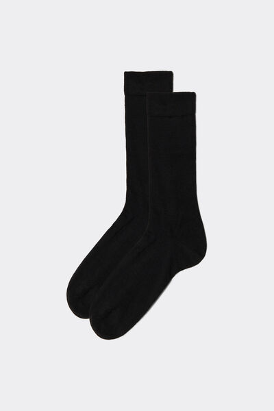 Calzedonia Calze Corte Lana e Cotone da Uomo Uomo Nero Velikost 44-45