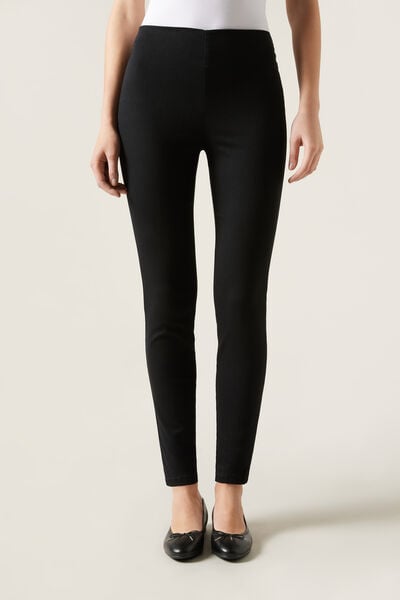 Calzedonia Jeggings vaqueros con cintura alta skinny Mujer Negro Tamaño L