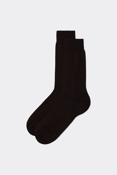 Calzedonia Calcetín con hilo de escocia de hombre Hombre Marrón Tamaño 13