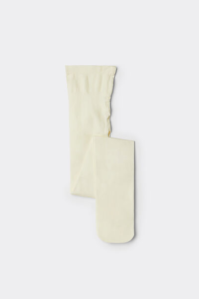 Calzedonia Collant 50 Denari Soft Touch da Bambina Bambina Bianco Velikost 8-10