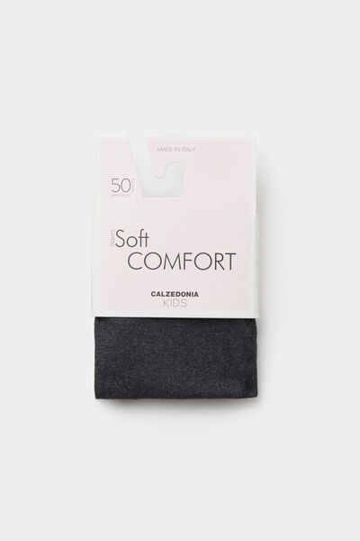 Calzedonia Collant 50 Denari Soft Touch da Bambina Bambina Grigio Velikost 8-10