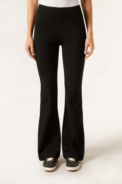 Calzedonia Leggings Flare Donna Nero Velikost XS