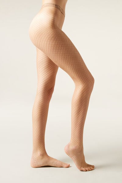 Calzedonia Collant Rete Donna Naturale Velikost 3/4