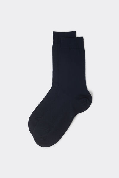 Calzedonia Calcetines Cortos de Hombre con Cashmere Hombre Azul Tamaño 42-43