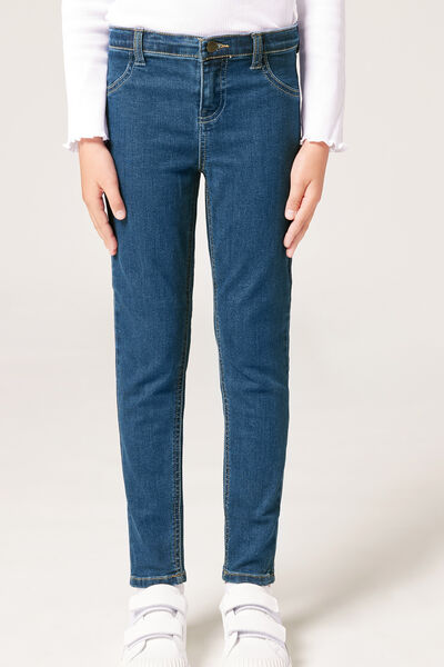 Calzedonia Leggings Skinny Minime in Denim Soft Touch Bambina Bambina Blu Velikost 7-8