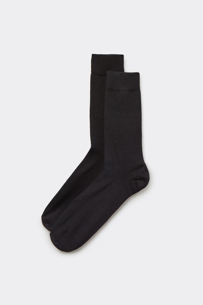Calzedonia Calze Corte in Caldo Cotone da Uomo Uomo Nero Velikost 46-47