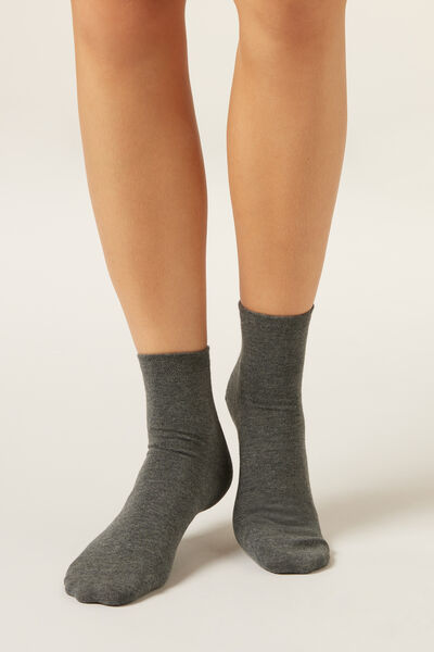 Calzedonia Calze Corte con Bordo Lavorato Donna Grigio Velikost 39-41