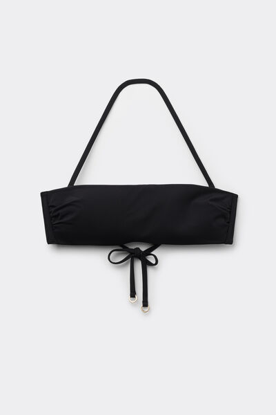 Calzedonia Bandeau Bikini Premium Fit Mujer Negro Tamaño 1