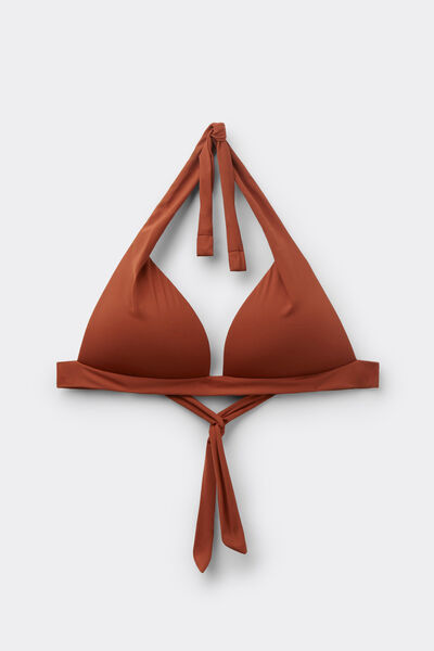 Calzedonia Triángulo Bikini Relleno Premium Fit Mujer Marrón Tamaño 1