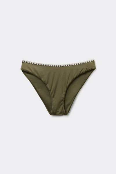 Calzedonia Braguita Bikini Refined Shine Mujer Verde Tamaño L