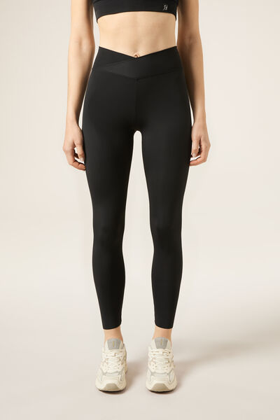 Calzedonia Leggings Ultra Light Mujer Negro Tamaño L