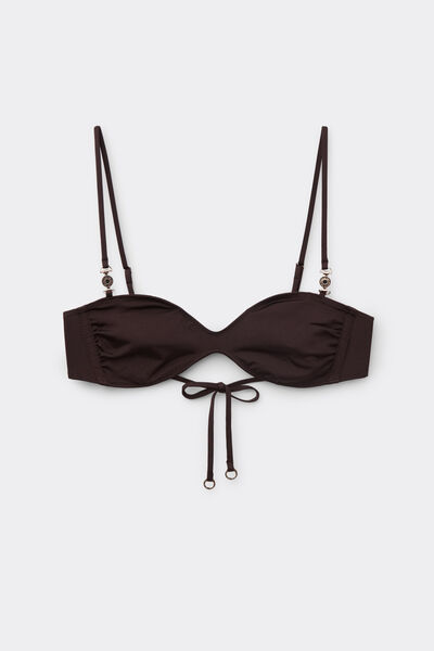 Calzedonia Bikini Top Minimal Fit Mujer Marrón Tamaño 3