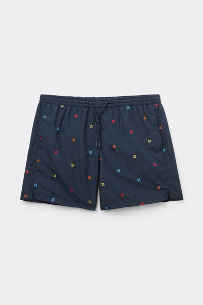 Calzedonia Bañador Hombre Corto Estampado Formentera Hombre Azul Tamaño XL