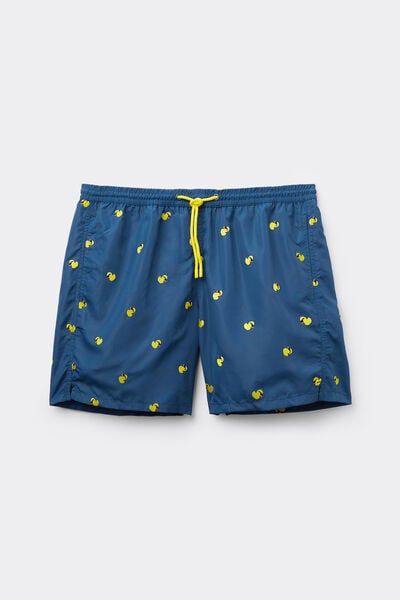 Calzedonia Bañador Hombre Corto Estampado Formentera Hombre Azul Tamaño XL