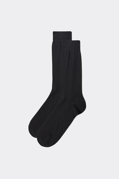 Calzedonia Calze Corte con Filo di Scozia da Uomo Uomo Nero Velikost 13