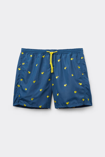 Calzedonia Bañador Hombre Corto Estampado Formentera Hombre Azul Tamaño XXL
