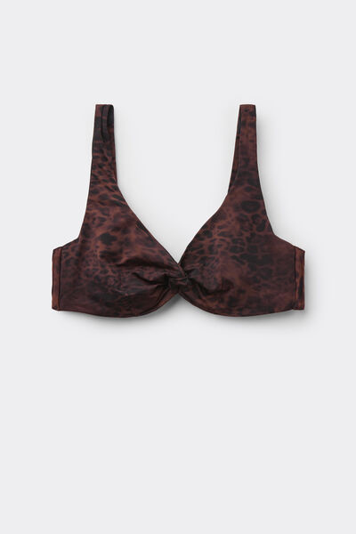 Calzedonia Balconette Bikini Dark Animalier