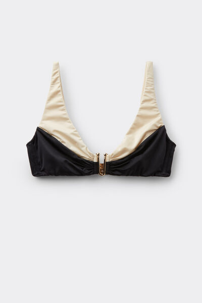 Calzedonia Top Camiseta Bikini Elegant Bicolor Mujer