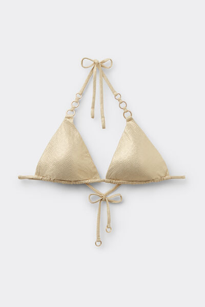 Calzedonia Bikini Triángulo Gold Waves