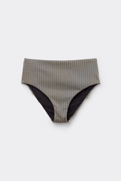 Calzedonia Braguita Clásica Alta Golden Stripes