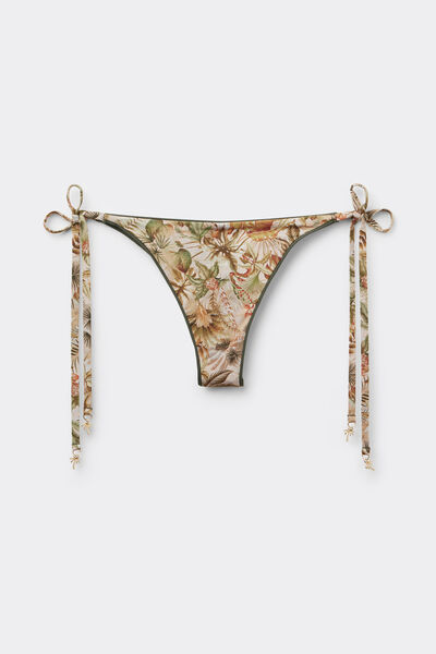 Calzedonia Bikini Brasileña Lazos Tropical Foliage