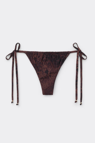 Calzedonia Bikini Brasileña Lazos Dark Animalier