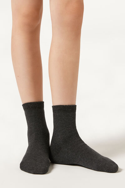 Calzedonia Calcetines para niños de algodón cortos transpirables Unisex