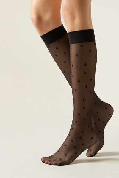 Calzedonia Calcetines Corazones y Lunares