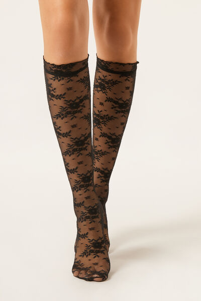 Calzedonia Calcetines Rodilla de Encaje