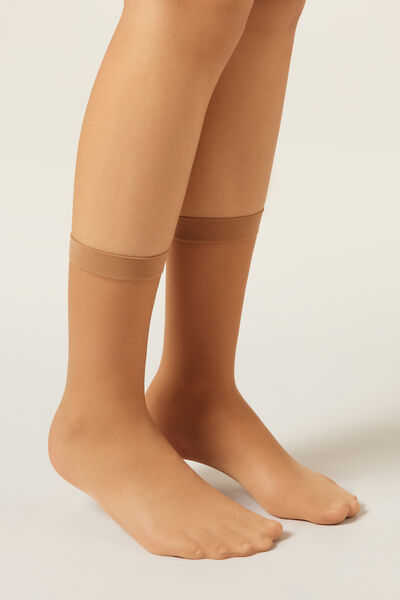 Calzedonia Calcetines Media Transparente 20 Deniers Mujer Nude 7 Tamaño TU