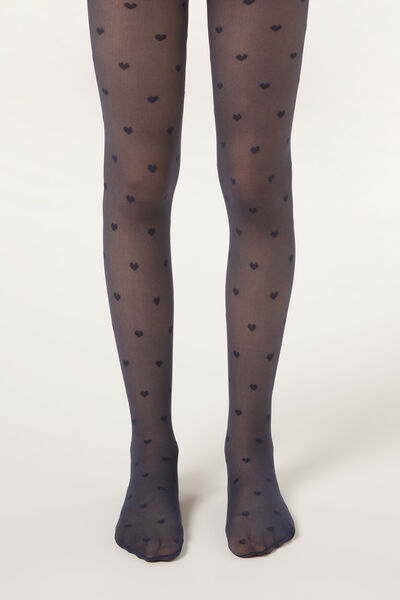 Calzedonia Pantis Transparentes Lazos Niña Chica