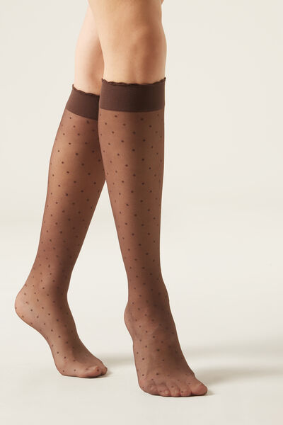 Calzedonia Calcetín Ejecutivo Media Estampado Por La Rodilla