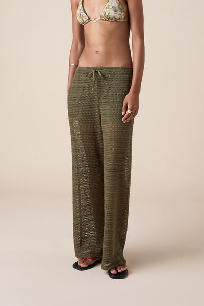 Image of Calzedonia Netzhose Frau Grun Größe M-L