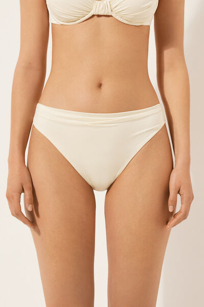 Image of Calzedonia Bikinihose Shiny Satin Frau Hautfarben Größe L