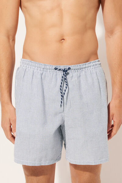 Image of Calzedonia Bade-Boxershorts mit Streifen für Herren Formentera Mann Blau Größe L