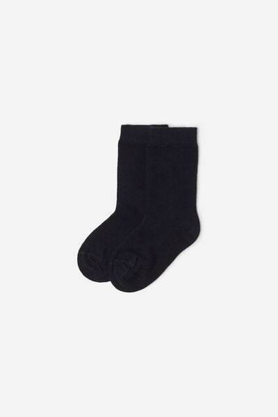 Image of Calzedonia Kurze Baumwollsocken für Babys Blau Größe 15-18