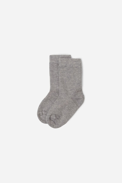 Image of Calzedonia Kurze Baumwollsocken für Babys Grau Größe 15-18