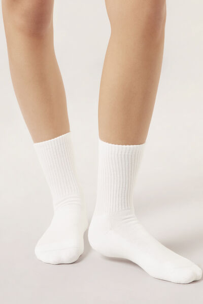 Calzedonia Calze Corte Sport Unisex Uomo Bianco Velikost 42-44