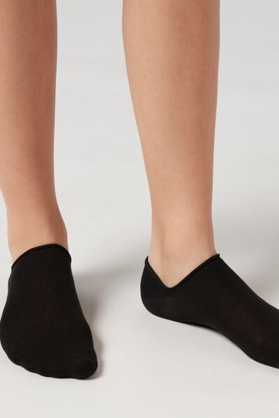 Calzedonia Pedulini Unisex in Cotone Uomo Nero Velikost 46-47