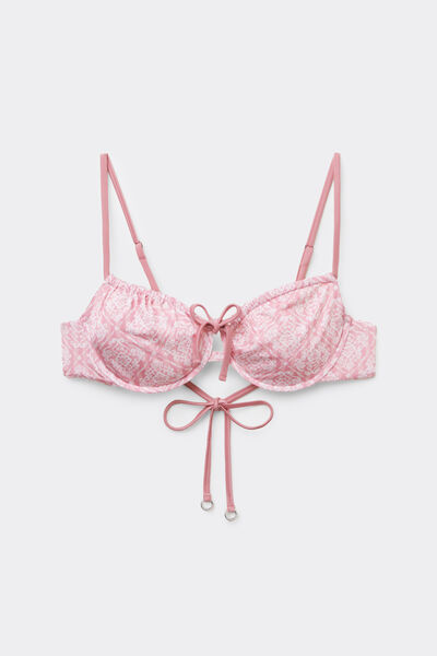 Calzedonia Balconette Reversible Bikini Pink Doll Mujer Rosa Tamaño 3