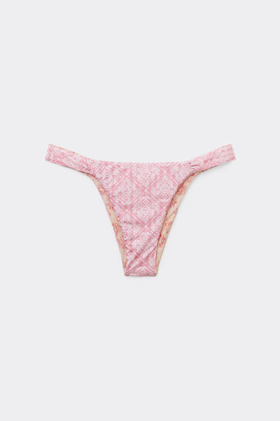 Calzedonia Braga Brasileña Reversible Bikini Pink Doll Mujer Rosa Tamaño L