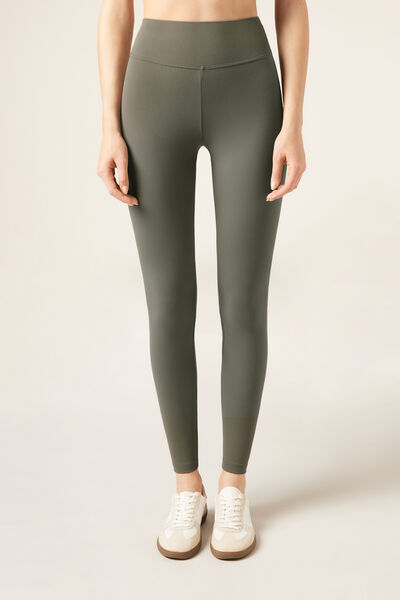 Calzedonia Legging First Class Soft Touch Mujer Verde Tamaño S