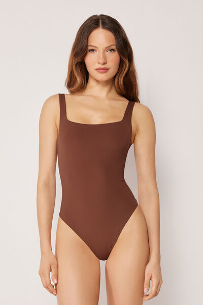 Calzedonia Costume Intero Premium Fit Donna Marrone Taglia L