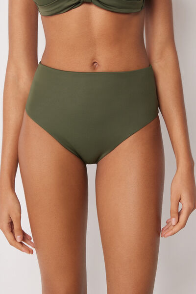 Calzedonia Slip Alto Costume Premium Sculpt Donna Verde Taglia S