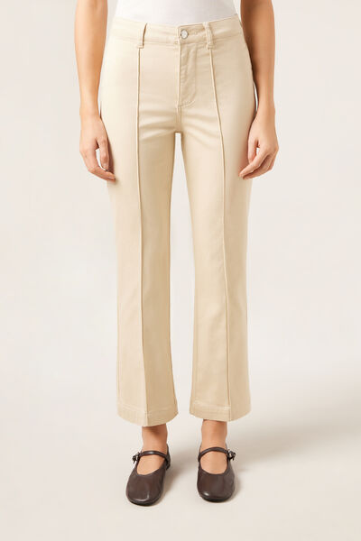 Calzedonia Jeans a Zampa Cropped Donna Naturale Taglia M