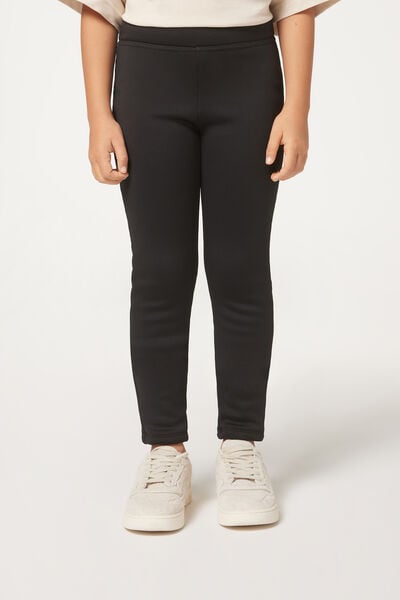 Calzedonia Flauschige Thermo-Leggings für Mädchen Mädchen Schwarz Größe 7-8