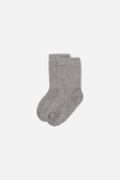 Calzedonia Kurze Baumwollsocken für Babys  Grau Größe 22-24