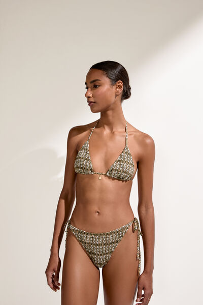 Calzedonia Triangolo Costume Sun Vibe Donna Verde Velikost 4